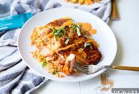 Caramelized Spice Salmon with Fresh Tomato Basil Drizzle