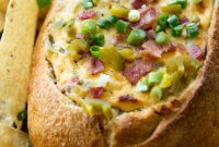 Spicy Smoked Cheddar Bread Bowl Melt