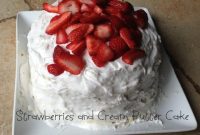 Velvet Strawberry Butter Cake