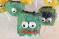 Spooky Monster Marshmallow Pops