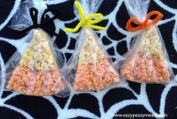 Spooktacular Candy Corn Rice Crispy Treats