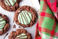 Mint Chocolate Thumbprint Delights