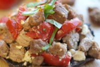 Steakhouse Stuffed Portabello Caps