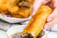 Crispy Shrimp and Vegetable Egg Rolls Baked or Fried