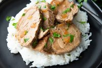Teriyaki Glazed Slow Cooker Pork Tenderloin