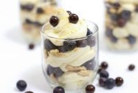 Zesty Lemon Whipped Cheesecake Trifles Featuring DOVE® Fruit Blueberries