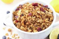 Zingy Lemon Blueberry Slow Cooker Granola