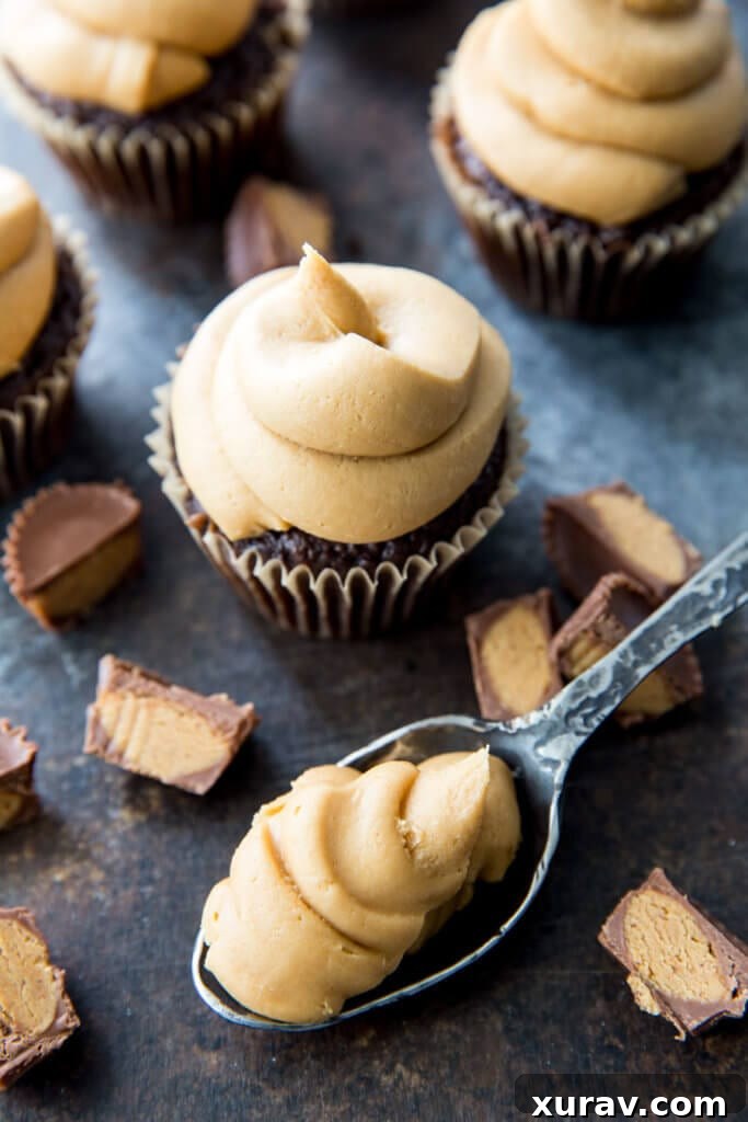 Easy Peanut Butter Frosting that is thick and creamy and oh so good