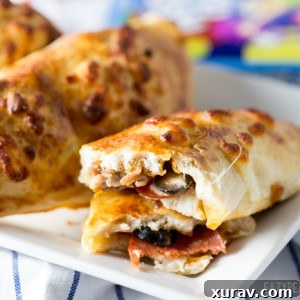 Meat Lovers Calzones: Inside Out Pizza