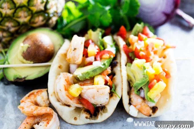 Shrimp tacos, a delicious seafood dinner recipe, offering a simple and flavorful shrimp meal.