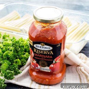 Chicken and Cheese Manicotti in a serving dish