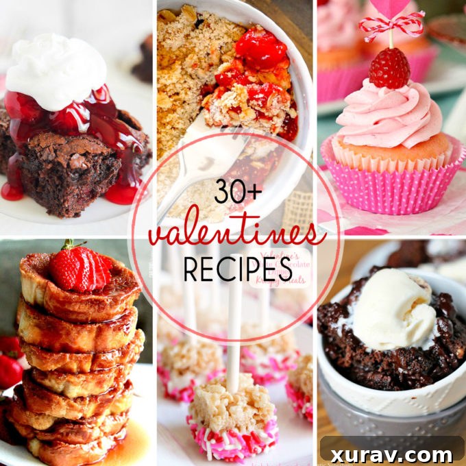 A festive image featuring various Valentine's Day treats, perfect for a romantic celebration or sweet indulgence.