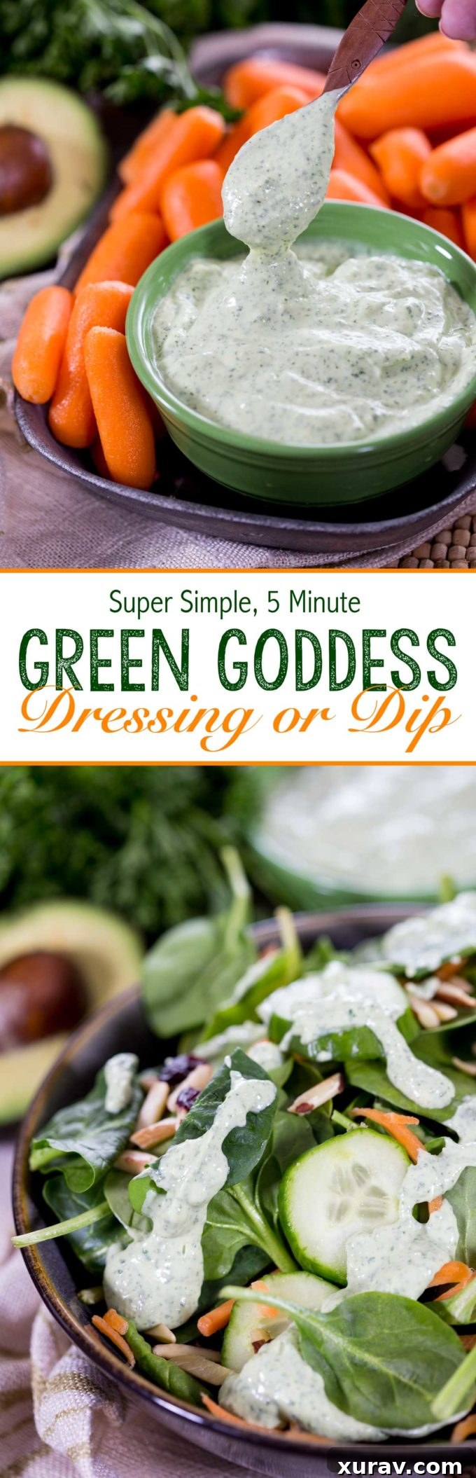 Pin this Protein-Packed Green Goddess Dressing Recipe