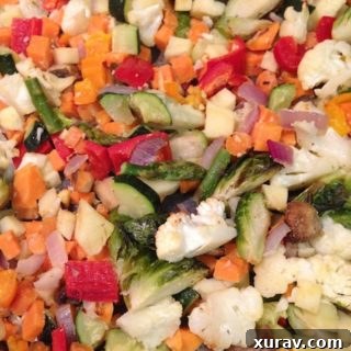 Delicious Roasted Veggie Mac and Cheese, garnished and ready to serve.