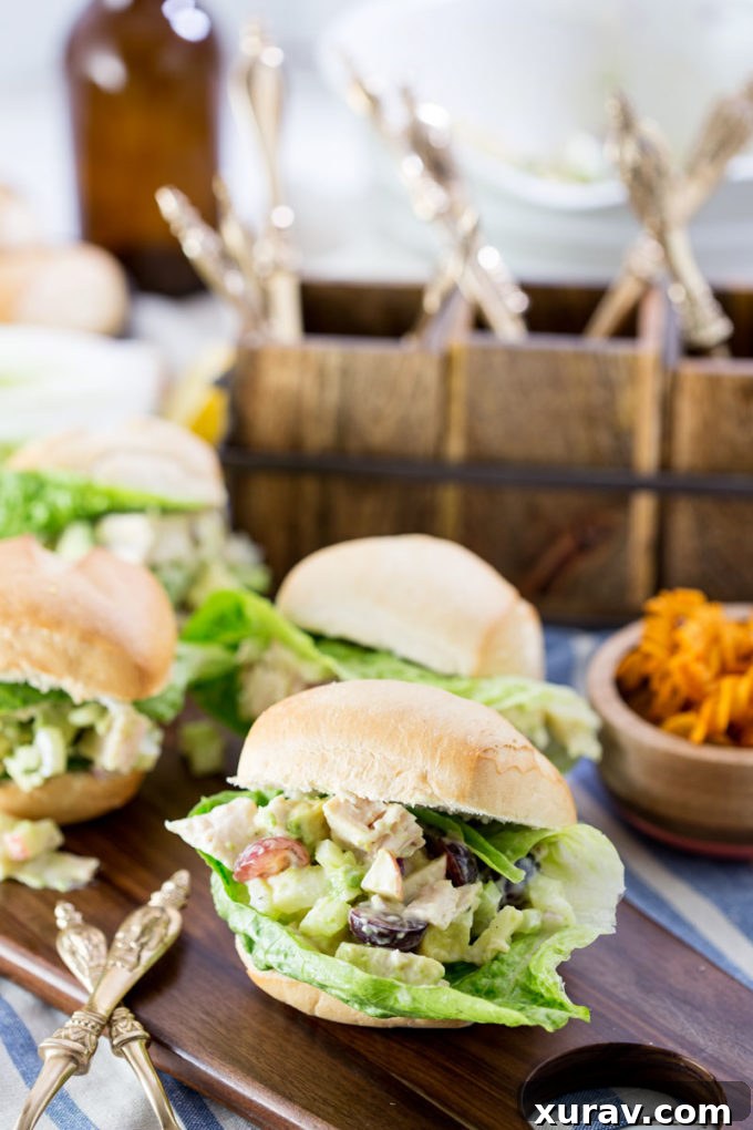 Delicious Chicken Salad Sandwich with fresh ingredients