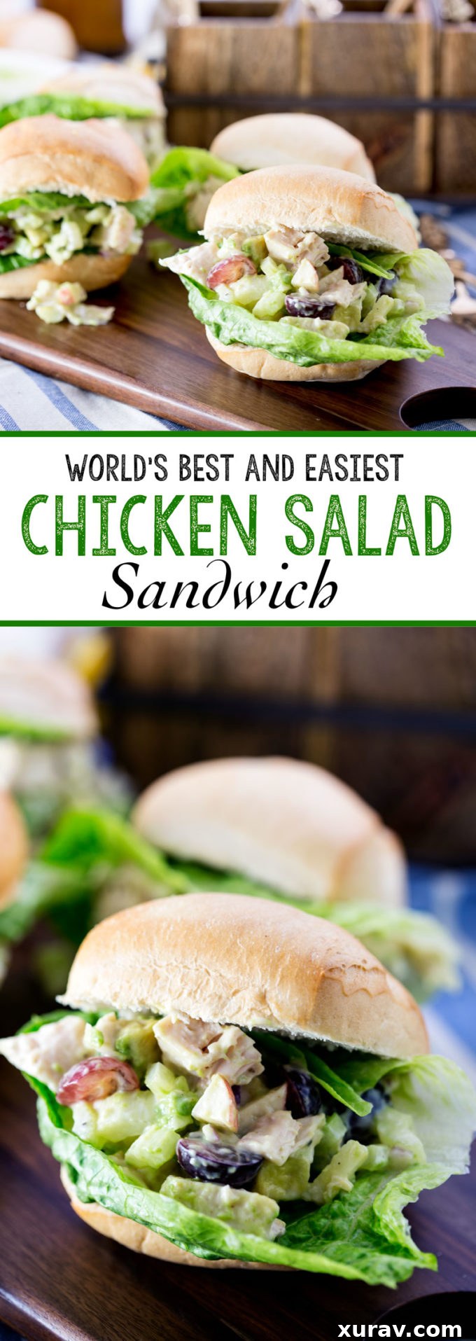 Pin this chicken salad sandwich recipe for later