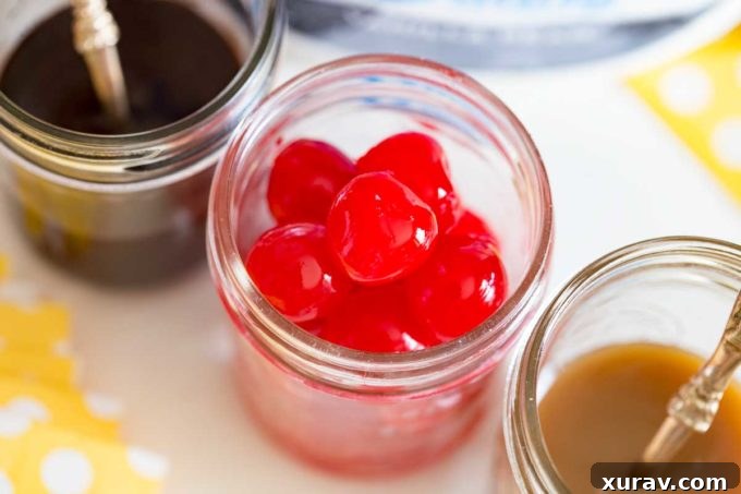 Ice Cream Floats set up at an outdoor summer party