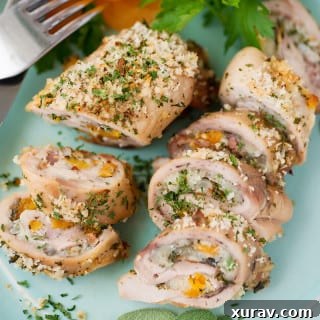 Apricot and Bacon Stuffed Chicken Thighs