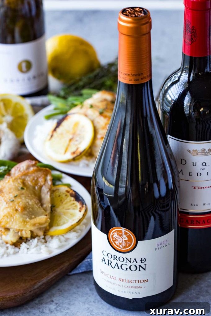 Garnacha wines collection, suitable for various culinary uses