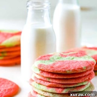Tie Dye Sugar Cookies are a festive twist on a classic sugar cookie recipe