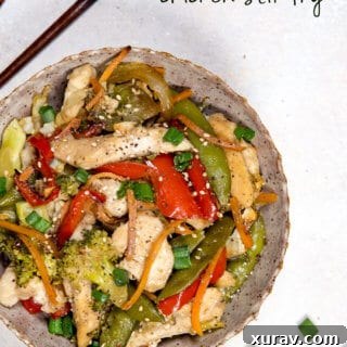 Easy sheet pan chicken stir fry is the quickest, easiest weeknight meal