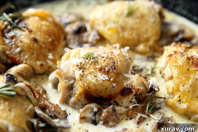 Rosemary Cream Sauce for Skillet Chicken