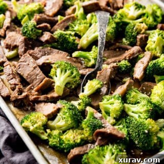 Sheet pan beef and broccoli is convenient and tasty