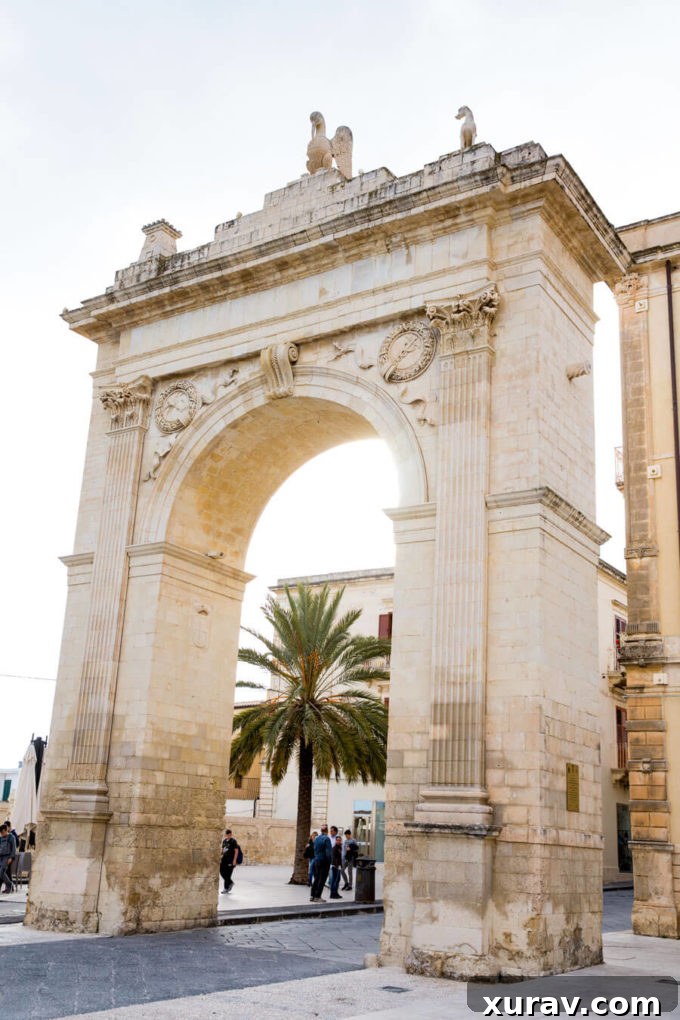 Porta Reale in Noto Italy