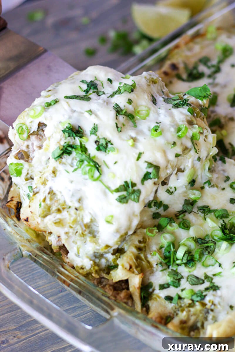 These easy pork enchiladas are quick to put together, packed with flavor