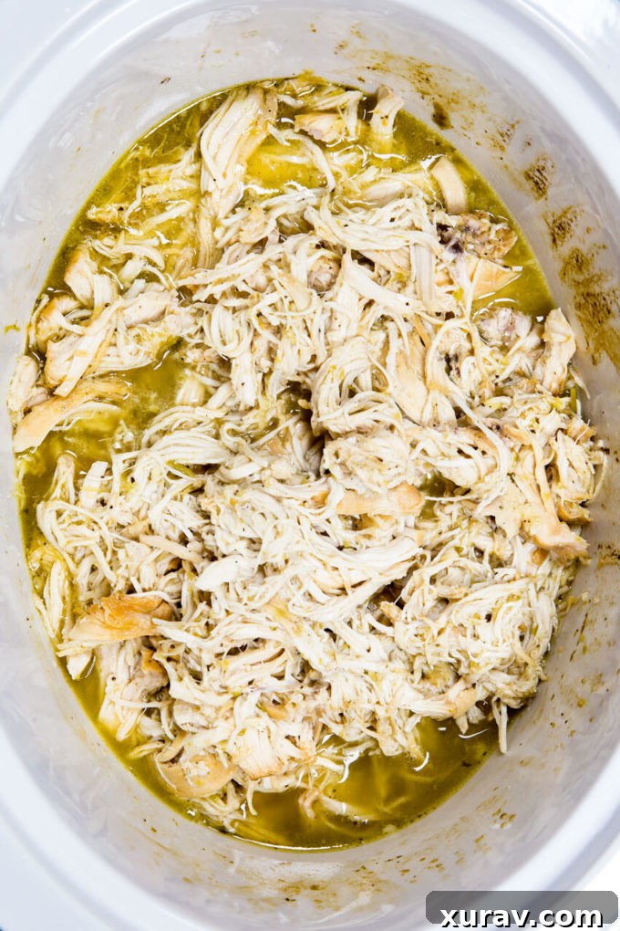 The best crock pot or slow cooker honey lime chicken tacos – a flavorful party food.