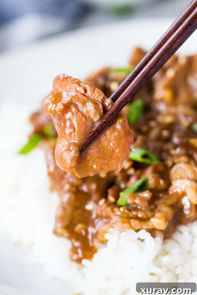 Mongolian Beef: You will never guess so much flavor could be packed into just 20 minutes of cooking time! Easy to make and beats take-out too!