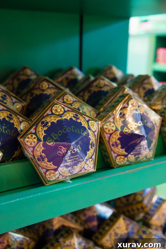 Maximize Your Magic: Top Tips for Universal Studios Hollywood's Wizarding World 3 Delicious Chocolate Frogs from Honeydukes, a must-try treat at The Wizarding World of Harry Potter.