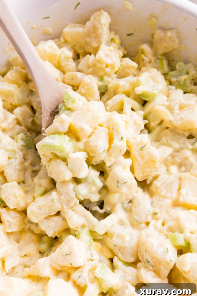 How to make a great instant pot potato salad by cooking potatoes and eggs at the same time in a pressure cooker