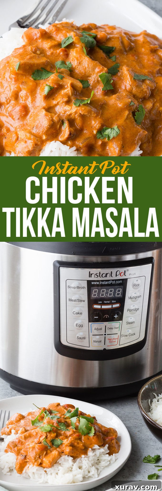 Easy Instant Pot Chicken Tikka Masala 7 Easy to make instant pot chicken tikka masala, rich creamy tomato sauce, chunks of tender chicken and so much spice. Yum!