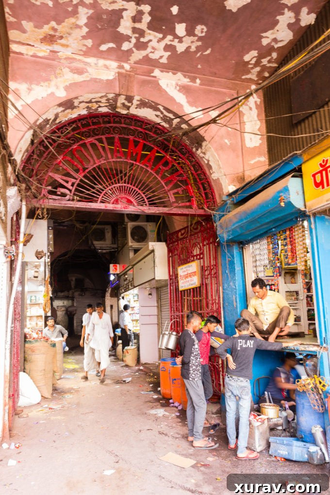 Vibrant markets in Old Delhi, showcasing local life and goods
