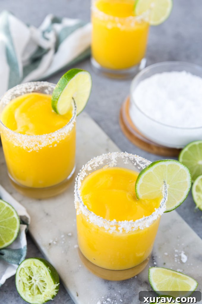 3 frozen mango margaritas 