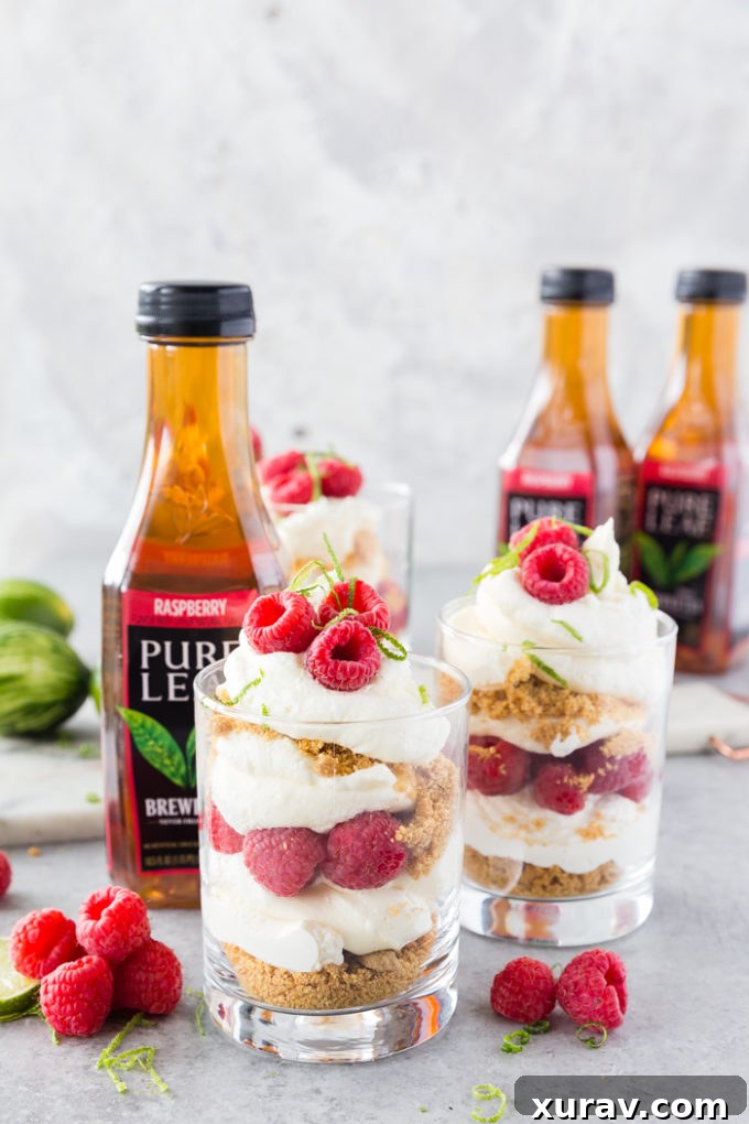 No bake raspberry cheesecake trifle