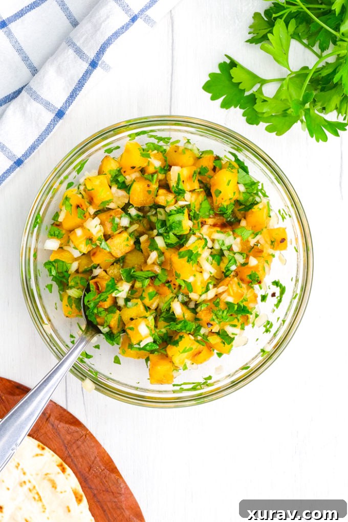 A pineapple pico perfect for tacos al pastor