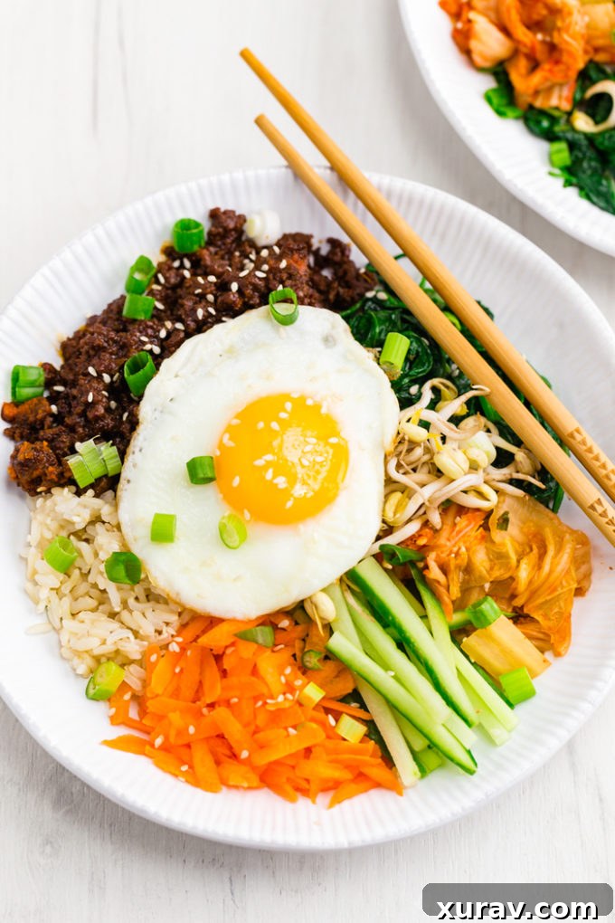 Easy bibimbap Korean beef bowls