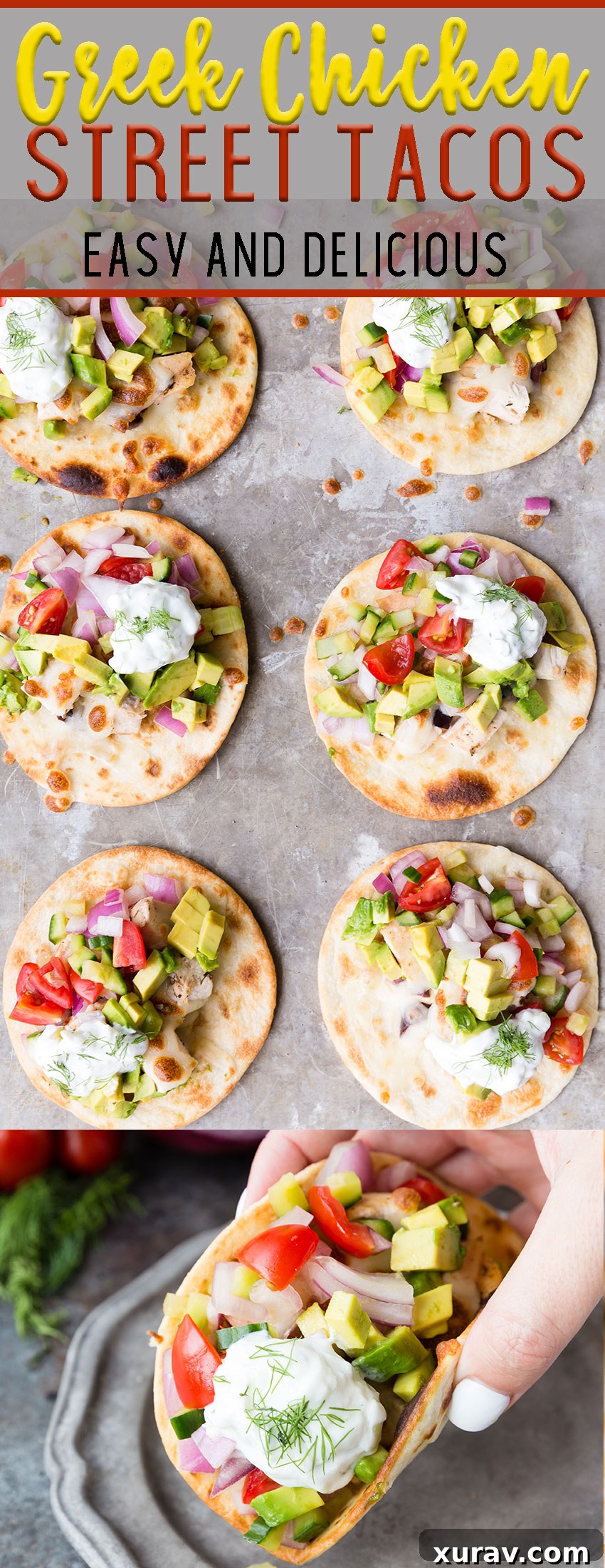 Easy Greek Chicken Street Tacos