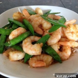 Shrimp and Snap Pea Stir Fry, a quick and healthy meal