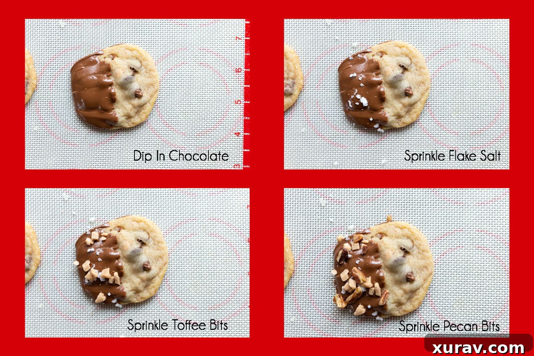 How to make the toffee pecan cookies