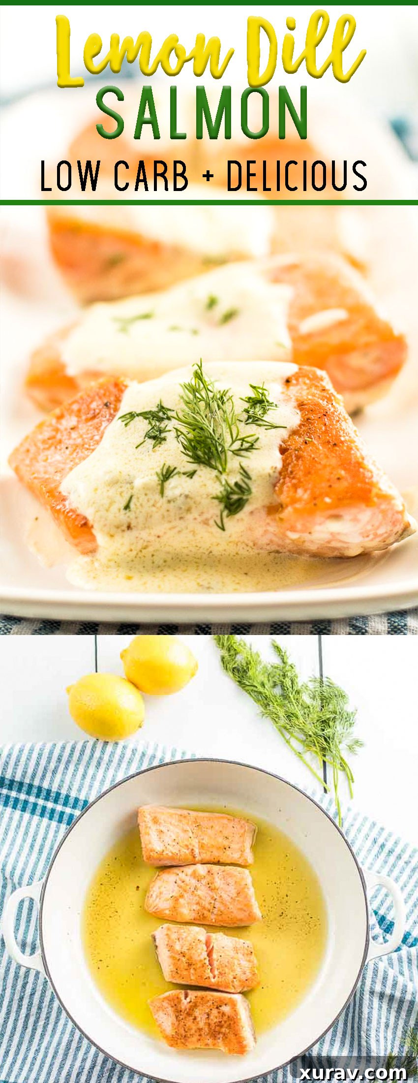 Lemon Dill Salmon, low carb salmon recipe that is so delicious