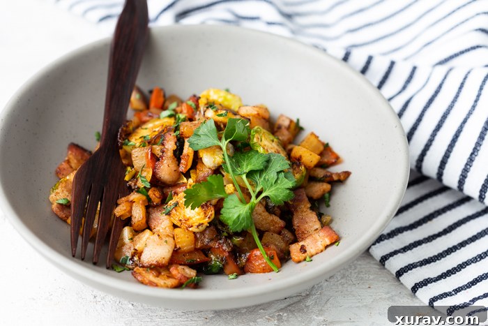 breakfast hash landscape with towel zoomed out