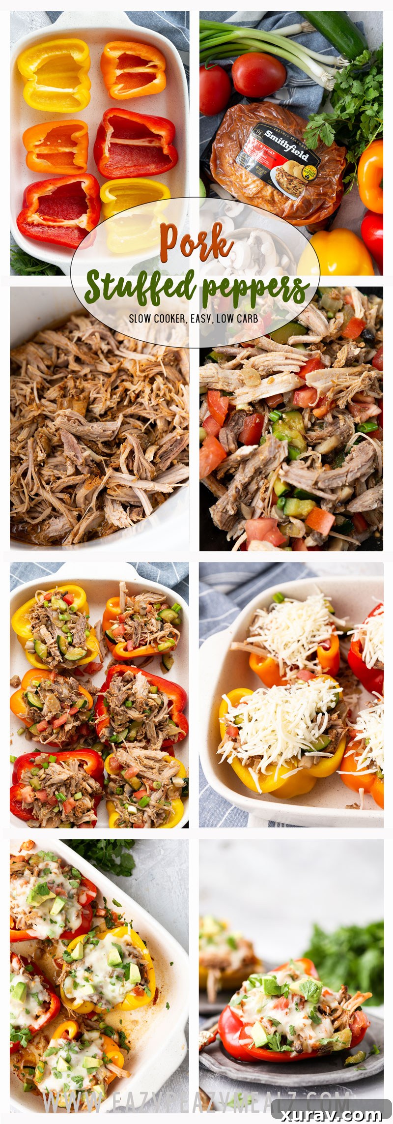 Pork stuffed peppers: How to make the easiest tastiest pork stuffed pepper recipe