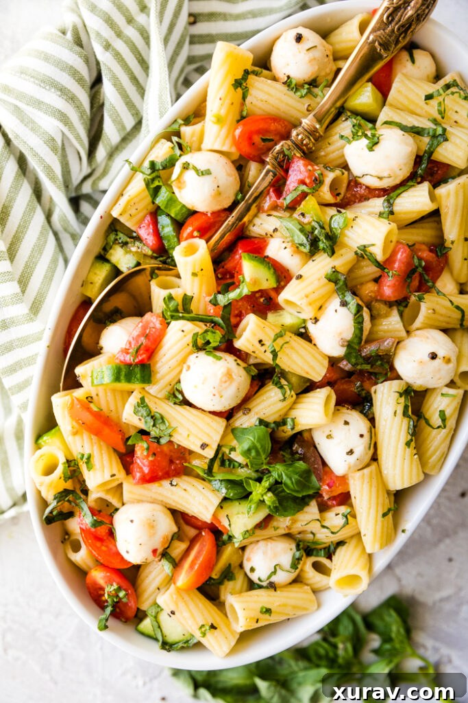 caprese pasta salad