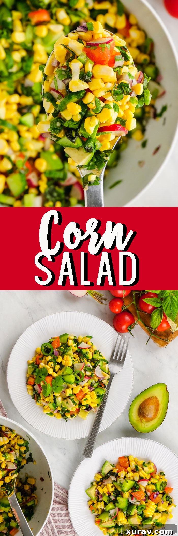 Pinterest pin for Corn Salad recipe