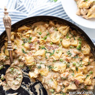 Pork Tortellini Skillet Bake