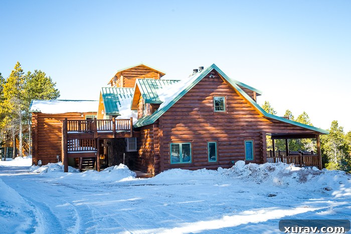 Cozy interior of Sunburst Lodge on Casper Mountain
