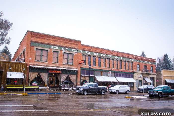 Grand facade of the Historic Occidental Hotel in Buffalo